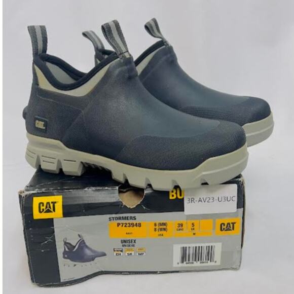 Cat Footwear Unisex Stormers Construction Shoe,NAVY, Men 6 / Women 8 - Picture 1 of 11
